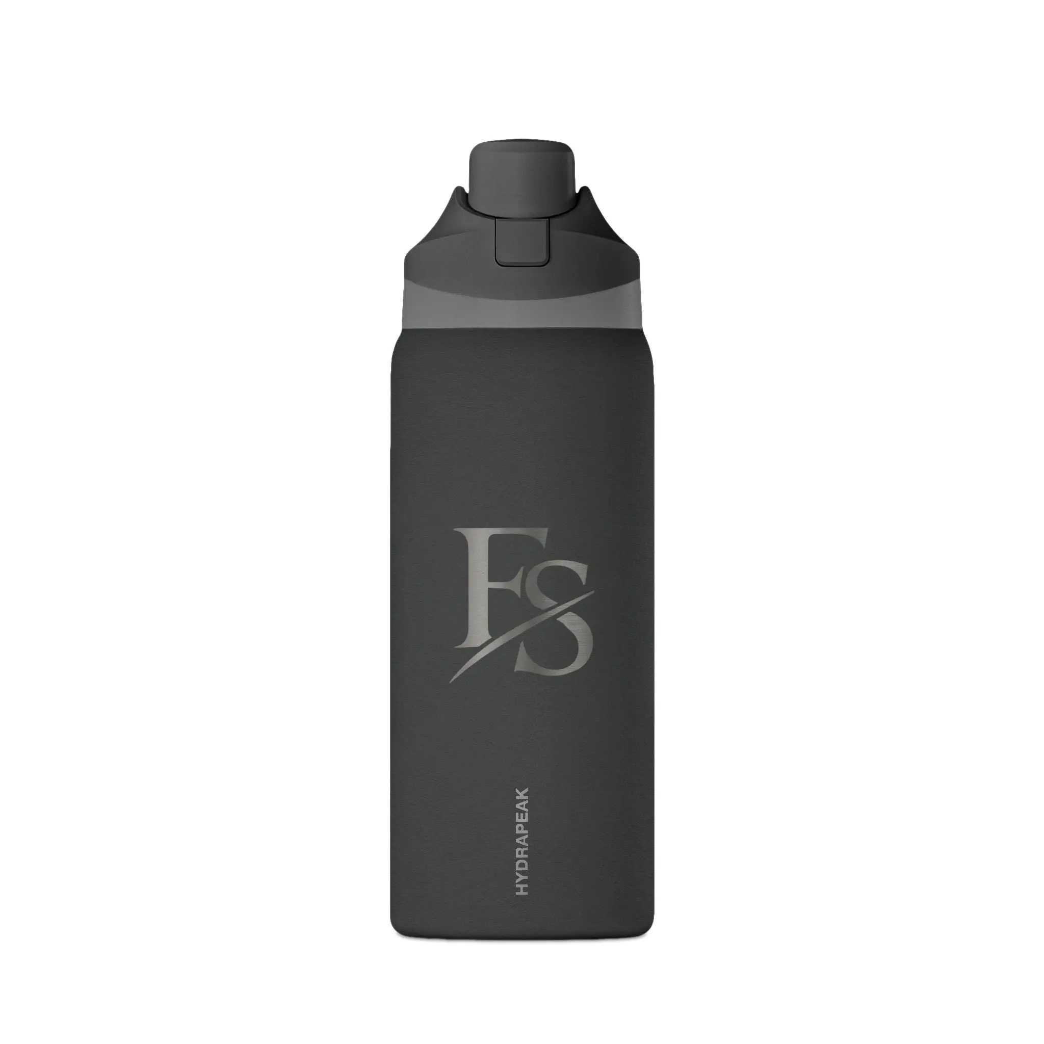 Oasis 32oz Insulated Vacuum Flask Water Bottle – Matte Charcoal with Engraved FS Logo, Coffee-Ready, Secure Lid, Enhanced Insulation, Flasks, Stainless