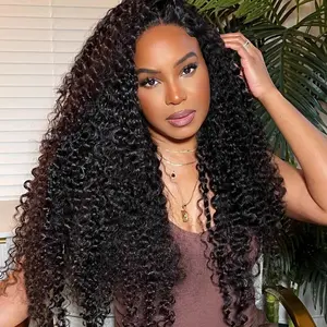 Water Wave Lace Front Wig 13x6 Hd Transparent Lace Frontal Human Hair Wigs For Women Pre Plucked Deep Wave Curly Lace Wigs