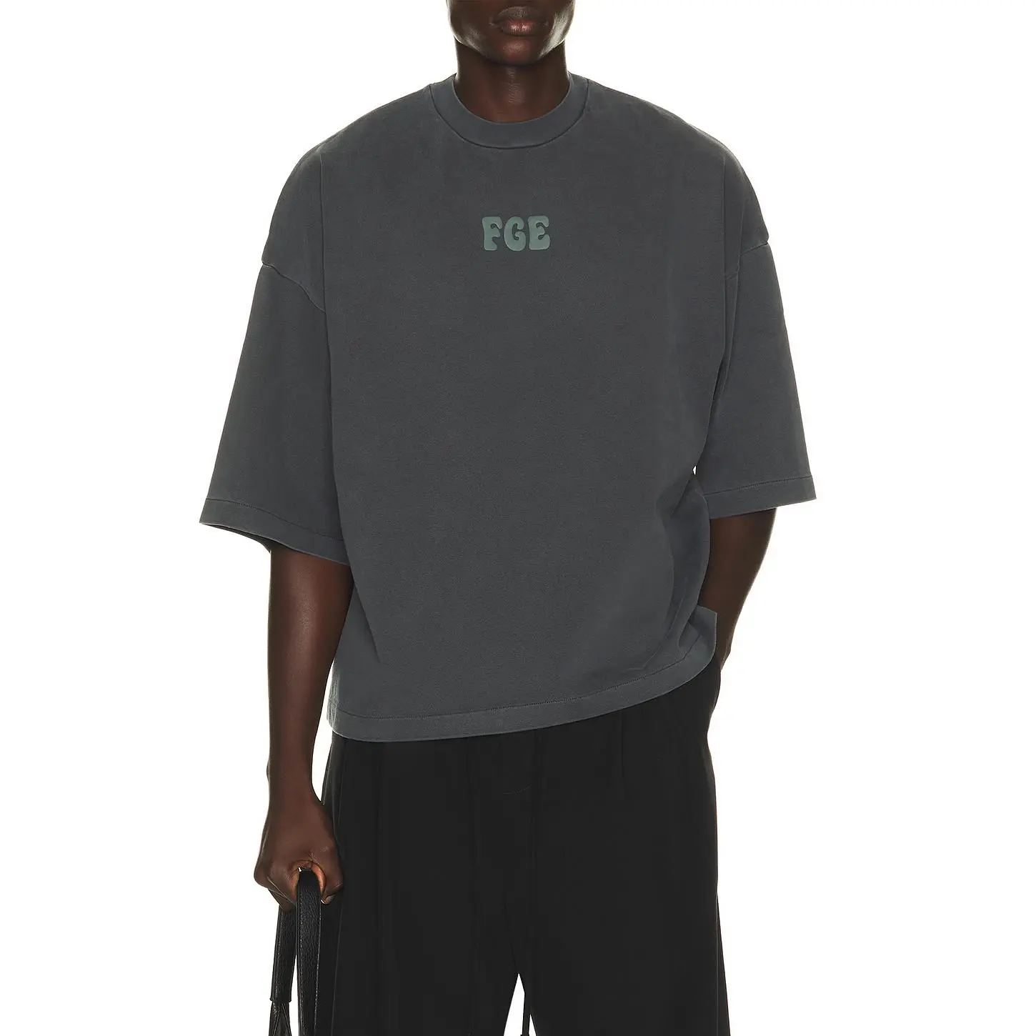 Fear of God ESSENTIALS Merch Tee in Washed Iron Grey