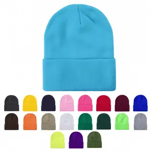 Unisex outdoor casual embroidered knitted yarn hat, solid color, fashionable, soft and comfortable yarn hat, a stylish hat suitable for men and women to wear in all seasons beanie
