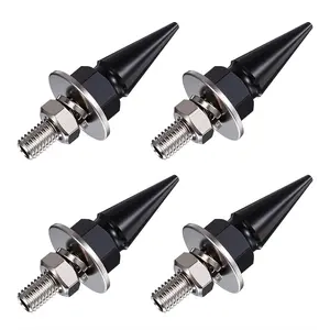 4 Pcs Spikes License Plate Screws, Aluminum Cars Plate Frame Fastenings Bolt, Anti-Theft Kit, Anti-Theft Car Plates Frame Fastenings for Car Motorcycle