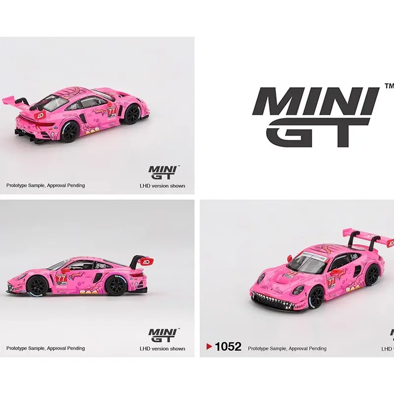 Mini GT 1:64 Diecast Car Model - Porsche 911 GT3 R #77 AO Racing