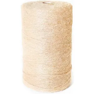 2MM  Jute Twine String -- 1100Ft Brown Durable Jute Rope,  for Hand Crochet, Climbing , Gardening ,  Decorations, Art Crafts  Packaging, Weddings, Christmas