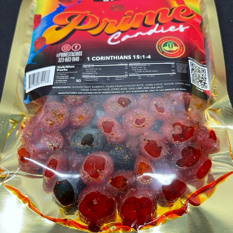 GUSHERS SUPREME !  7oz pouch with the most original spicy , sweet twist ever given to deliciousness.