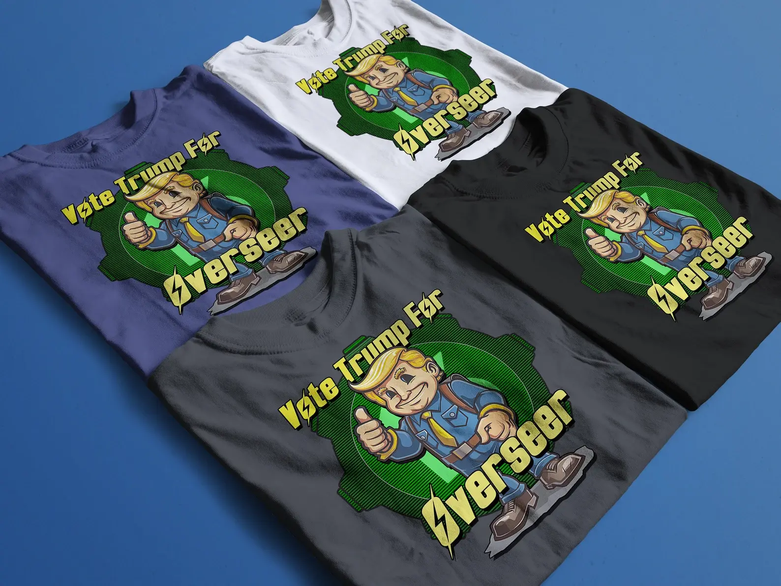 Fallout Vault Boy Donald Trump Funny General Election 2024 Tshirt Fallout TV Show Fallout 4 Fallout New Vegas Inspired Unisex Funny Tshirt Cotton Fabric