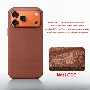 Phone Case: Luxury Tech-Woven Pattern Invisible Magnetic Case, Suitable for iPhone 17/16Pro Max, Supports Wireless Charging, Protective Cover