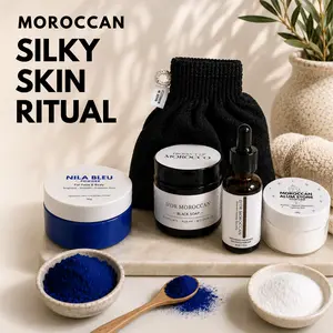 Moroccan Silky Skin Ritual - Traditional Hammam Body Care Set Essentials