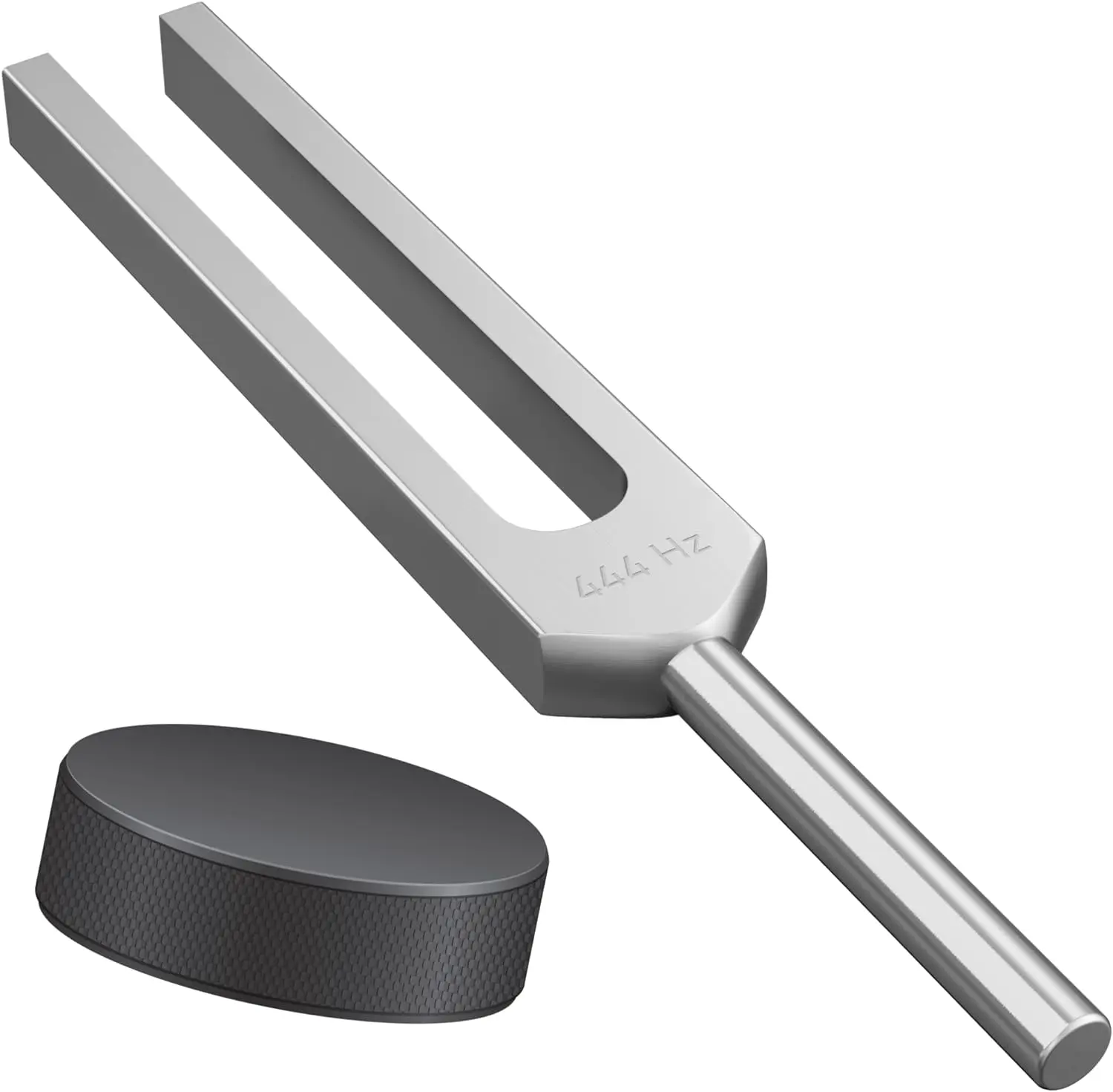 444Hz Tuning Fork for Sound Healing and Meditation with Puck Activator