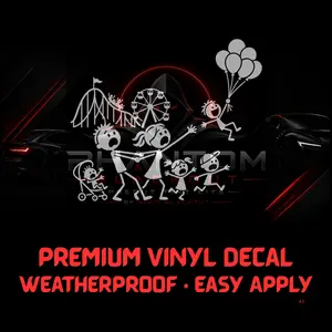 #197 Theme Park Chaos Family Decal