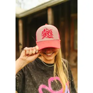 WAVY WESTERN CAP PINK