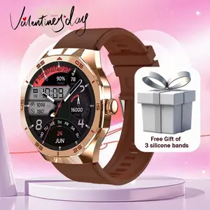 Women's Wearable Smartwatch with Health Tracking & Wireless Calling, Sleep Monitoring, 3 Silicone Bands, Unisex Daily Wear, Suitable for All