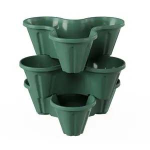 Pure Garden 3 Tier Stacking Planter Tower Pure Garden 3 Tier Stacking Planter Tower