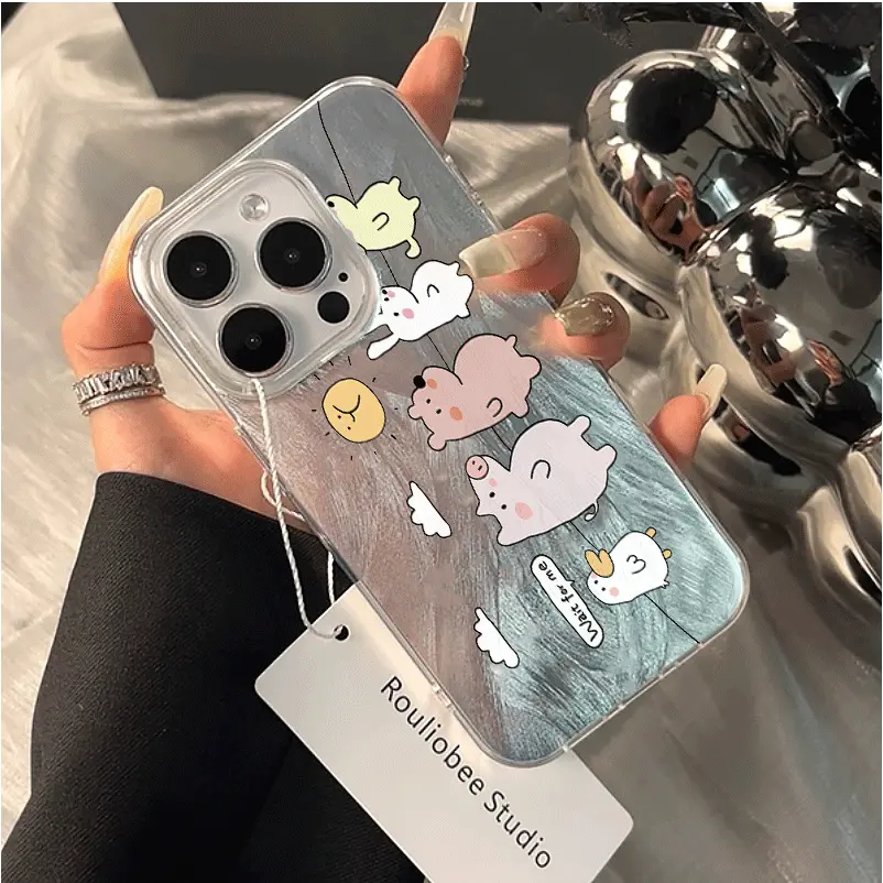 Critter family Premium all-inclusive English alphabet cell phone case for Galaxy A03 A03S A04S 4G A1 A12 A13 LIE 4G A14 A15 A23 A25 5G A32 4G A35 5G A51 4G A53 5G   FE iPhone 7 7 PLUS 8 8 PLUS X XR XS XS MAX 11 12 13  14 14 PRO 15 15 PRO  16 16 PRO