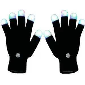 LED Gloving Finger Gloves - Flashing Rave Gear for Parties, Concerts & Nighttime Fun LED Gloving Finger Gloves - Flashing Rave Gear for Parties, Concerts & Nighttime Fun