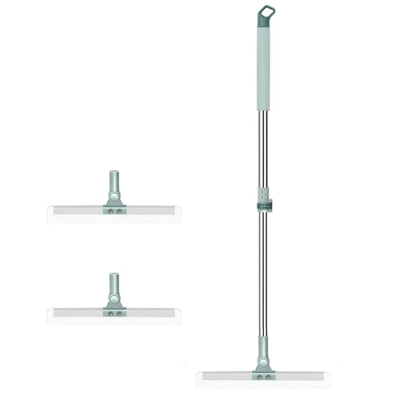 Multifunctional 3 in 1 Silicone Floor Squeegee, 1Count Retractable Bathroom Glass Floor Squeegee,Household Cleaning Tool for Living Room BedroomStudy Room Hand Smooth long handle window squeegee
