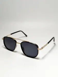 Men's Polarized Glasses, Vintage Square Frame, Anti-Wind & Sand, Sporty Style, All Seasons, PC Material, Ditsy Floral Pattern