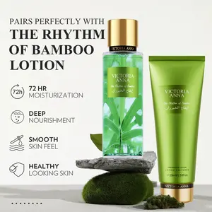 Victoria Anna Fruit Fragrance And Floral Body Spray,Woody Floral The Rhythm of Bamboo Perfume,Christmas Gifts, Daily Souvenirs,Birthday Gift Box Body Care Kit Body Lotion Set