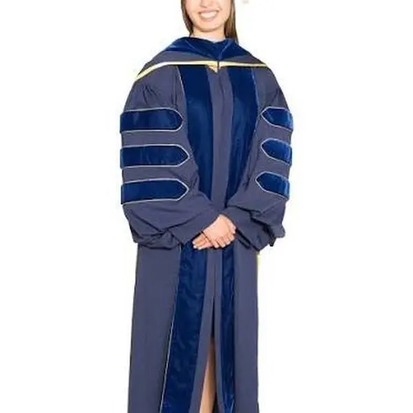 Women's Traditional UC Irvine Complete Doctoral Regalia, Elegant Clothes Dress for Academic Ceremonies