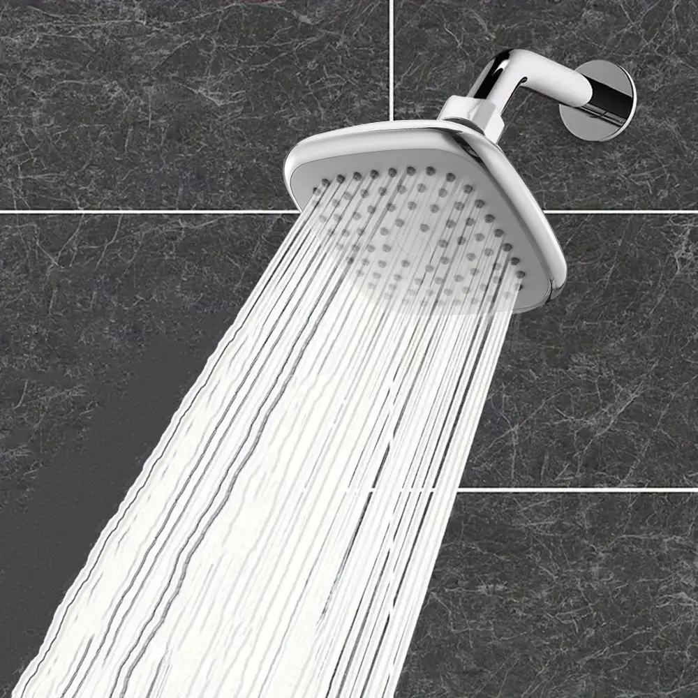 High Pressure Shower Head, Powerful Deluxe Bathroom Showerhead, Strong Spray Stream, Small Silicone Nozzles, Universal Fit, Rainfall Shower Head, High Flow Shower Head