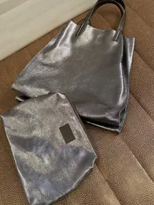 “Gleam — Elegant Leather Shoppers”