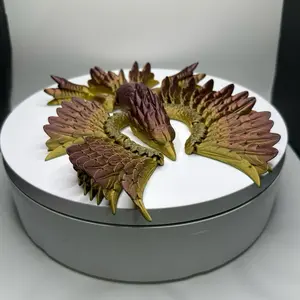 Flexi Phoenix – 3D Printed Articulated Firebird Figurine (8” x 6”)