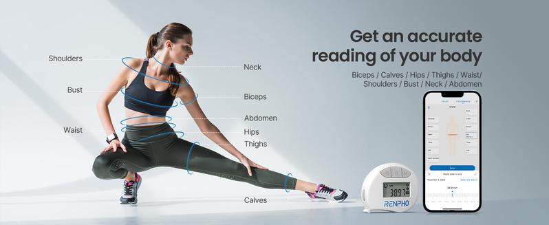 [Livestream Exclusive] RENPHO Smart Tape Measure with App Gym Gift