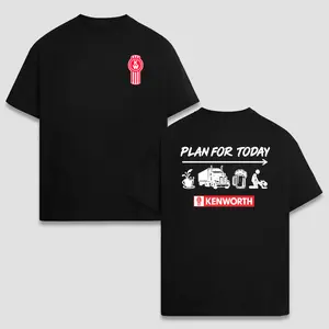 Kenworth T-shirt, Plan For Today With Classic Kenworth Logo, Premium Cotton Fabric, Unisex Fit For Men And Women, Tshirt Perfect Gift For Proud Truck Drivers, Full Color