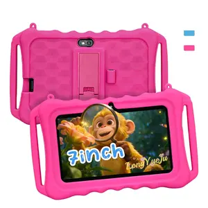 Learning Tablet, Android Tablets, Android 12 HD Eye-Care Screen, Front and Rear Dual Cameras, Kid-Proof Durable Silicone Case, WiFi & Bluetooth, Charger Not Included, Educational Games & Video Learning, The Perfect Children's Day Gift for Boys and Girls