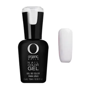 Organic Nails Gel Sailor White 025 - 15ml Gentle Natural Color Gel for Manicure & Cuticles with Organic Ingredients Vibrant Look