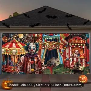 Halloween Ornaments - Decorate Your Garage Door with Spooky Style Decoration Scary