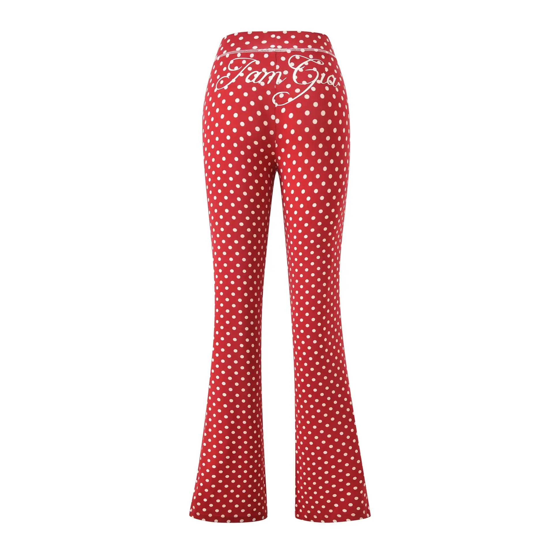 Red polka dot pants