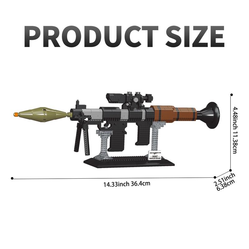 1:3 938 PCS RPG Building Blocks Bricks,DIY Model,Assembling Toys for Boys & Adults