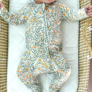 Buttery Soft Baby Bamboo Zippered Romper – Sweet Petals