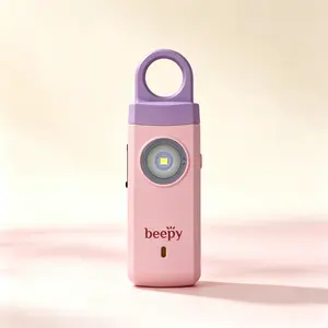 Personal Safety Alarm with LED Flashlight – Include Strap and Keychain