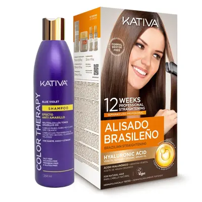 Kativa Yellow Alisado Kativa Keratina Alisado Brasileño Morado