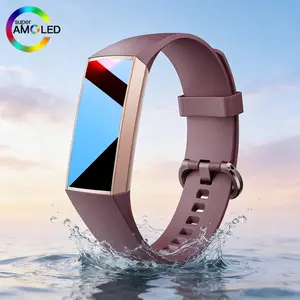 Waterproof Replacement Band Compatible with Fitbit Charge 4/charge 3/charge Se, Unisex Fitness Sports Silicone Watch Strap, Men & Women