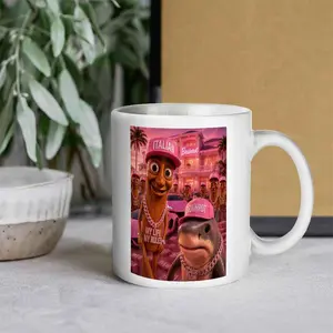 Tralalero Tralala and Tung Tung Sahur Italian Brainrot Meme mug