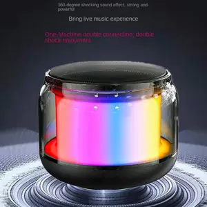 Science fiction transparent cool Bluetooth small speaker phone computer desktop wireless portable home outdoor mini speaker