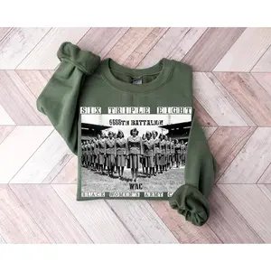 6888th Shirt, Six Triple Eight Shirt, Black Women's Army Corps Sweatshirt, Women's Army Corps Shirt, Major Charity Adams Hoodie, BHM Shirt