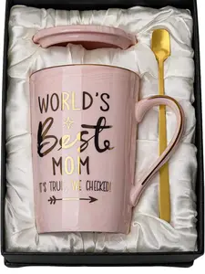 Mothers Day Gifts World’s Best Mom Mug – Cute & Funny Mother’s Day Gift from Daughter, Son or Kids | Gift Box Included