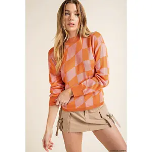 Orange Combo Sweater