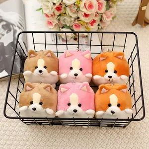 3Pcs Corgi Dog Plush Doll Keychain Set of 3 Adorable Animal Pendant Toy for Bags and Keys Perfect Gift for Dog Lovers