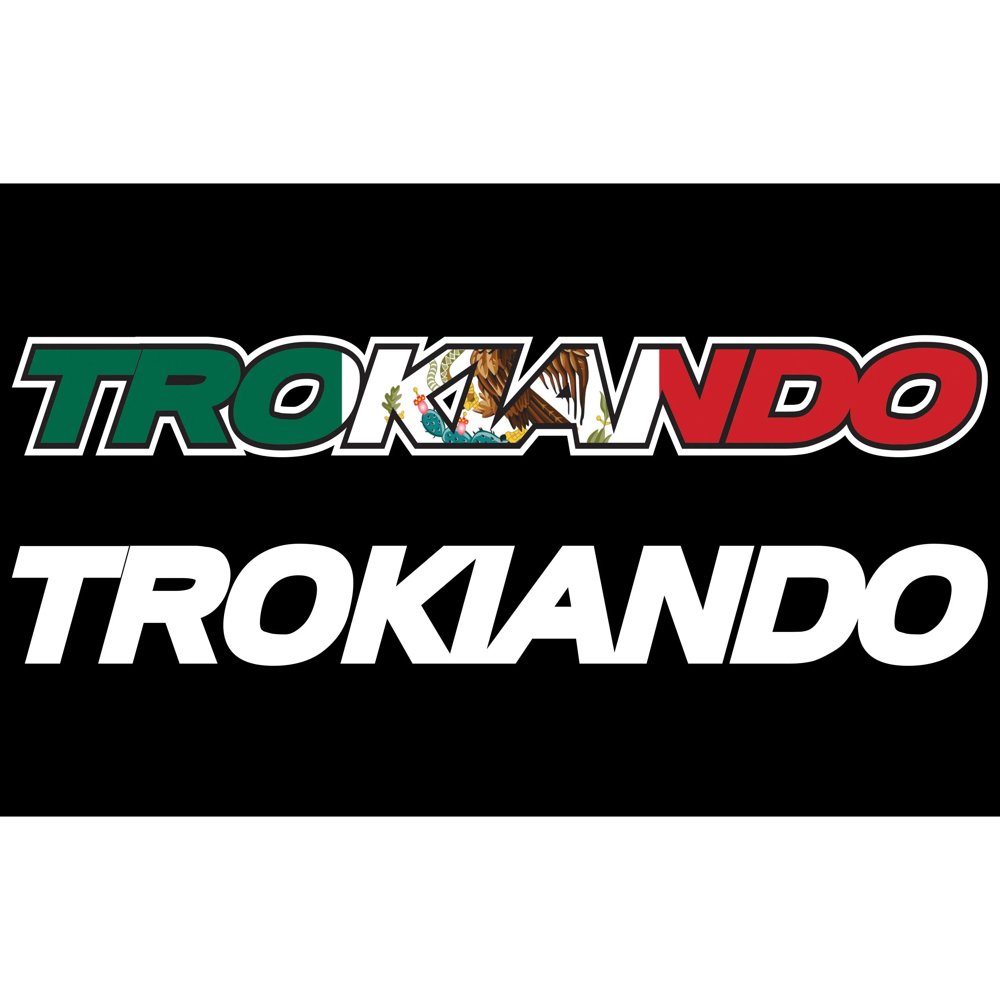 Trokiando Decal Car Window Laptop Map Vinyl Sticker Mexican Flag Adhesive Trokas