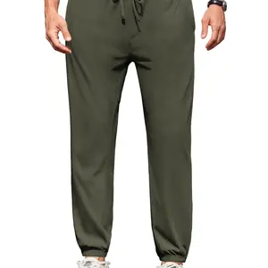 COOFANDY Men's Waffle Jogger Lightweight Drawstring Casual Pants Slim Fit Jogger Sweatpants with Pockets