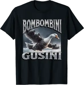 Bombombini Gusini Funny Italian Brainrot Meme Graphic T-Shirt - Jessicajon Shop 30B0F3HG2JHZ