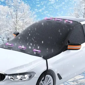 Car sunshade Magnetic car front windshield cover Rainproof and heat-insulating material Oxford cloth car windshield umbrella Waterproof Sunshade