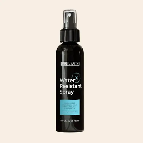 Hair Illusion Water Resistant Fiber Hold Spray - For Longer Wear - Withstand Wet, Sweat, Rain, Wind Gel Haircare No Fragrance Sustain Moisture