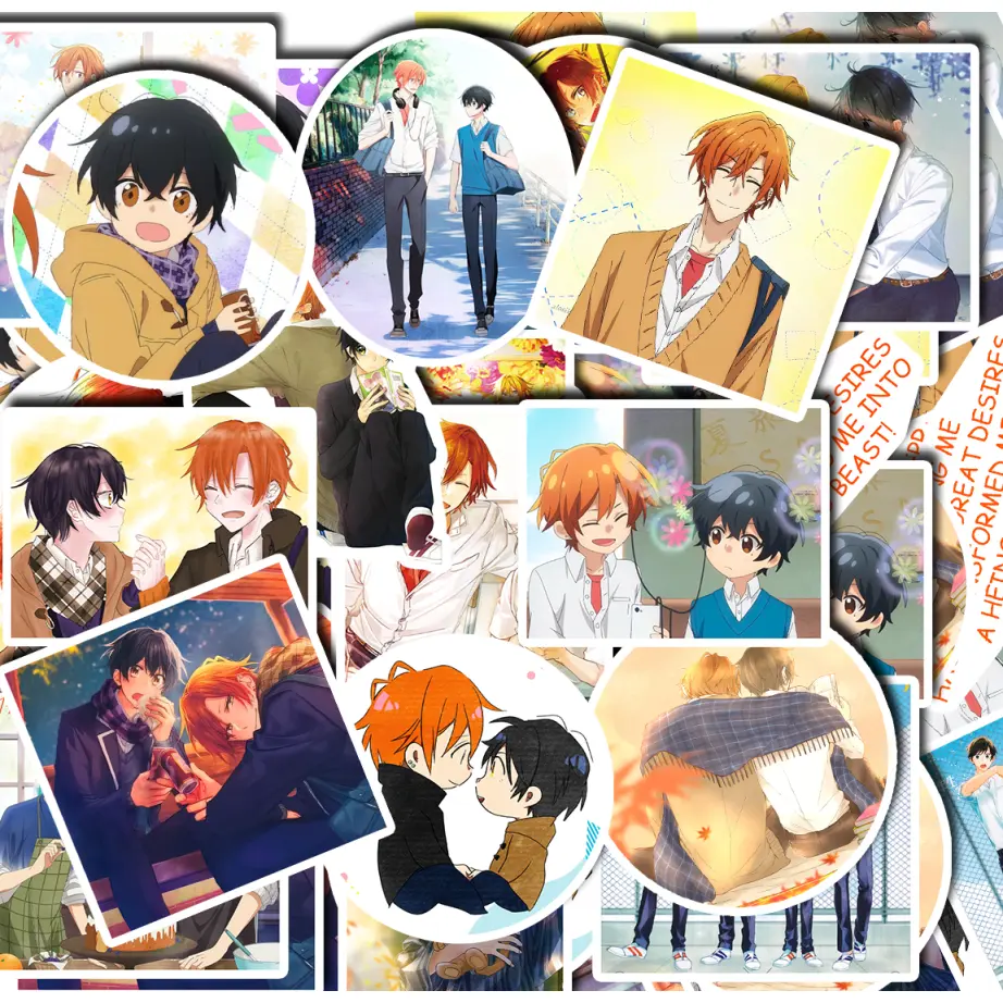 Sasaki And Miyano 20 pcs Sticker Pack, Sasaki And Miyano Waterproof Vinyl Sticker, Anime Stickers for Laptop Skateboard Water Bottle,