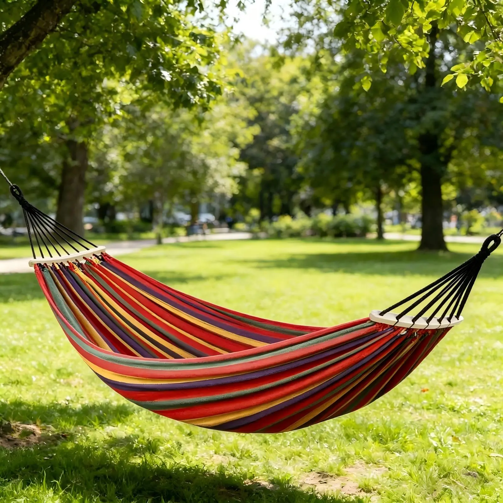 Camping Hammock - 500lbs Portable Folding Hammock with Tree Straps - Backpacking, Outdoors Camping Gear, Portable Folding Hammocks