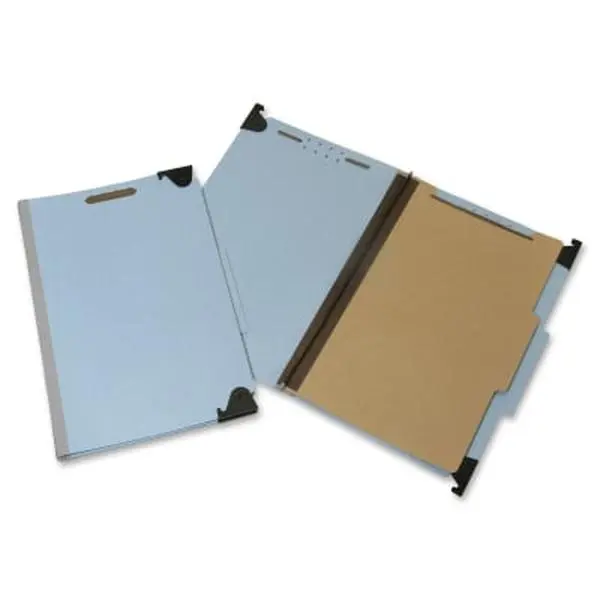 6216200 7530016216200 Legal Size Hanging File Folder - 4 Section Light Blue